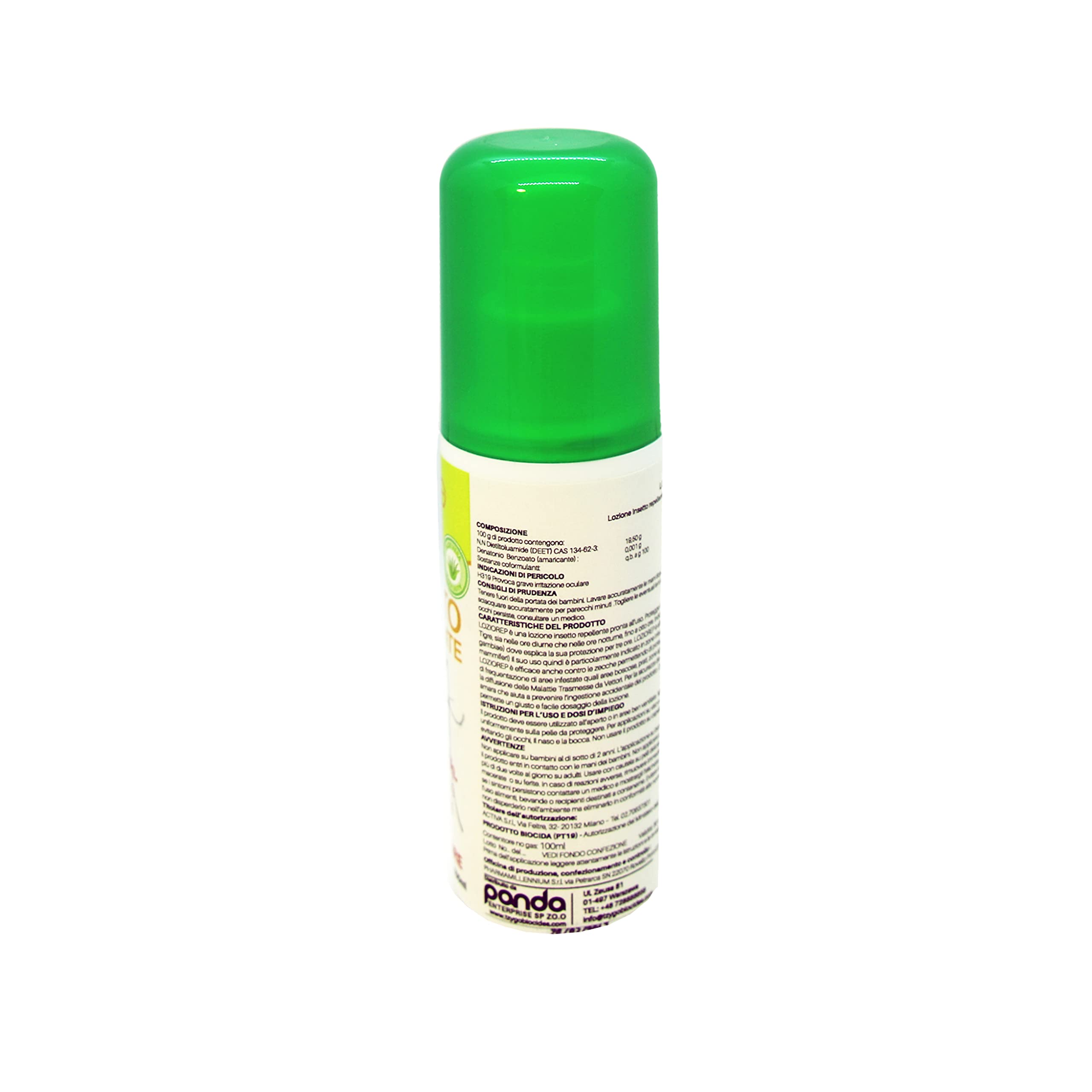 Loziorep Classico | Lozione Repellente Protegge Tutta La Famiglia da Zanzare, Zanzare Tigre | Protezione Insetto Repellente per Mani e Corpo | Lozione per Il Corpo | 2 Flaconi spray da 100ml