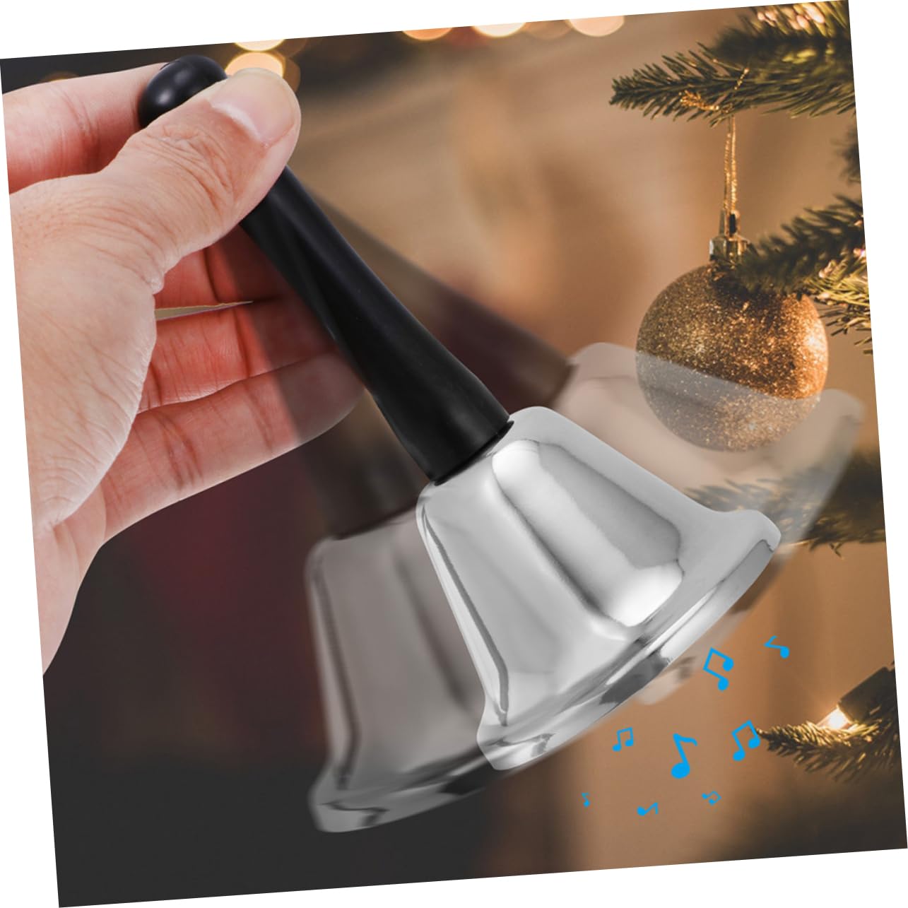 PRETYZOOM 6pezzi Campane in Metallo Da Tavolo Campanelli Natalizi Decorativi Suono e Melodioso Per Feste e Decorazioni Di Natale