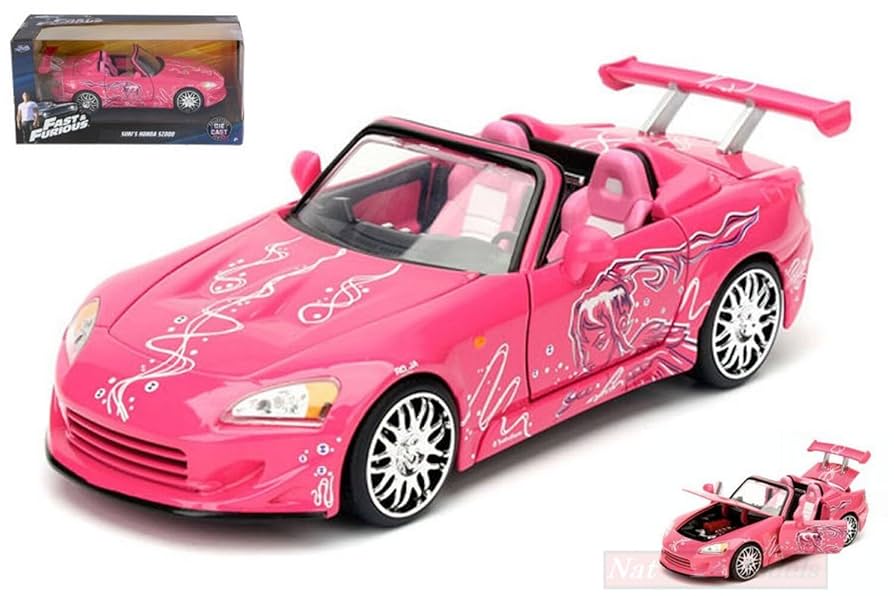 JADA TOYS JADA97604 SUKI'S HONDA S2000 FAST & FURIOUS PINK 1