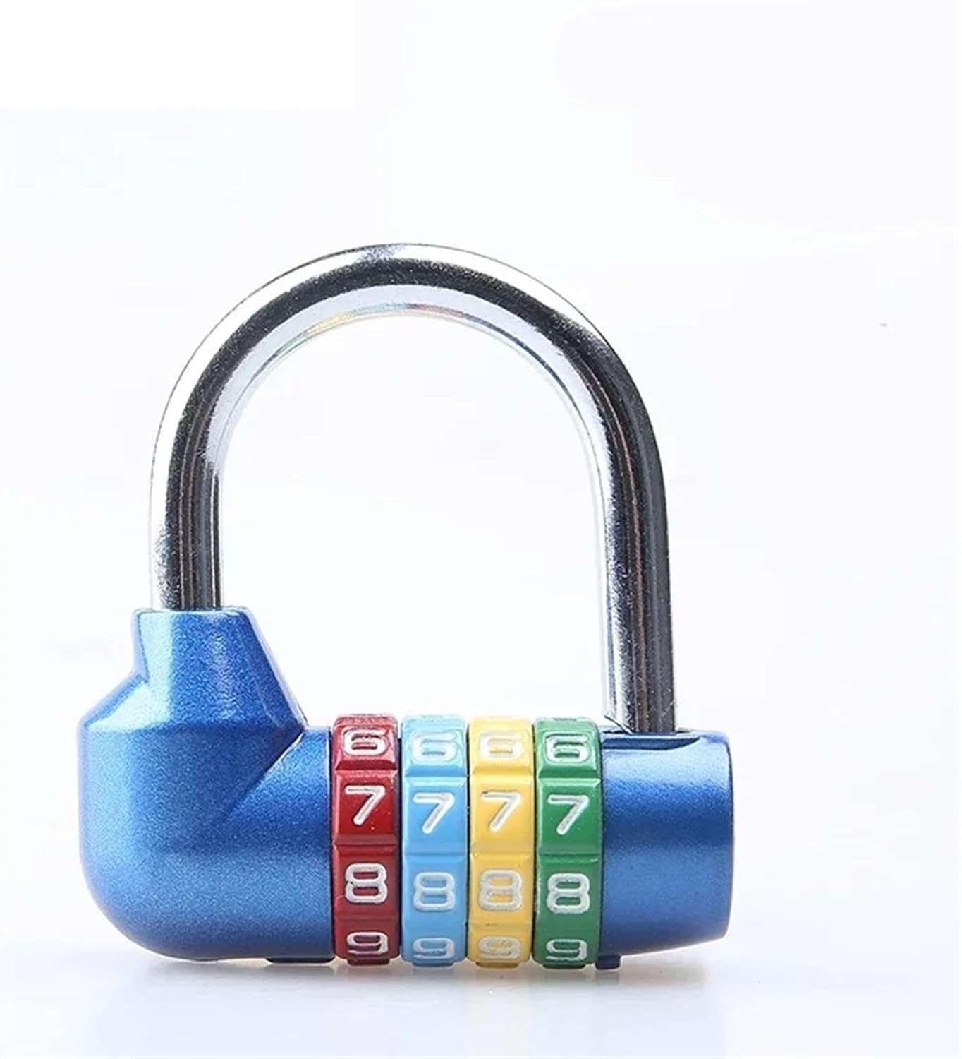 4 Letters Combination Padlock Code Password Lock for Door Cabinet Drawer Bike Motorcycle MMS61 G1 1Pcs(Red)