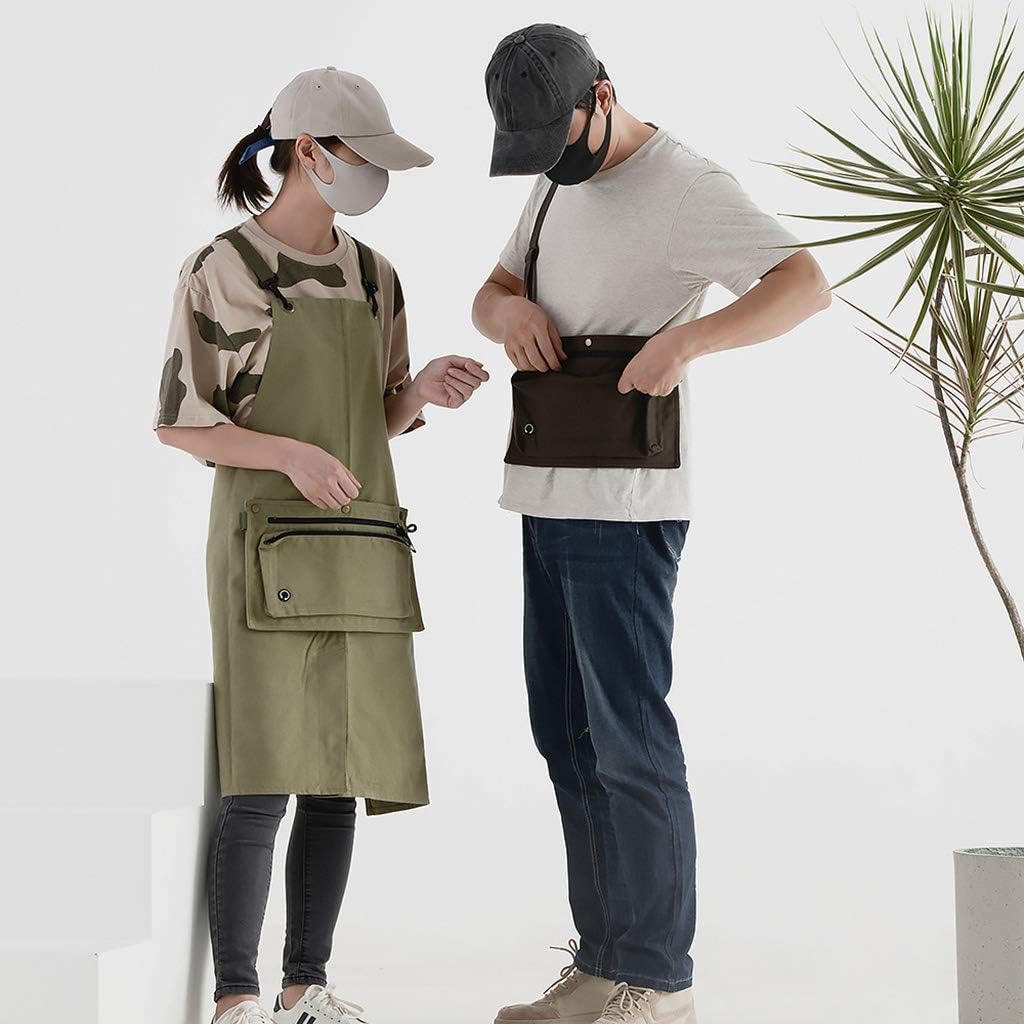 work apron,Tool apron, Canvas Work Apron Garden Tool Storage Apron Art Tools Apron Fashion Wear Must-Have