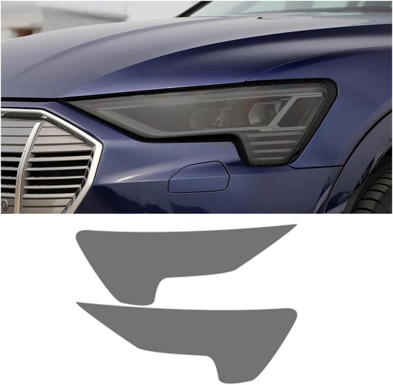SamLng Car Front Light Film for Etron 2019-2024 Headlight Protection Sticker Car Front Headlamp Protection Film car Lights Film Headlight Anti-Scratch Non-Yellowing Protective Film