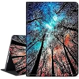 Dikoer for Samsung Galaxy Tab A 8.4 Inch 2020 SM-T307 Tablet Case, Slim KickstandStand Leather Smart Cover with Auto Wake/Sleep, Blue Red Forest