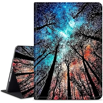 Dikoer for Samsung Galaxy Tab A 8.4 Inch 2020 SM-T307 Tablet Case, Slim KickstandStand Leather Smart Cover with Auto Wake/Sleep, Blue Red Forest