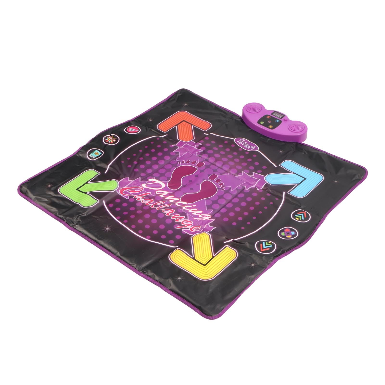 Hidyliu Tappetino da Ballo Illuminato Gioco Elettronico Interattivo per Bambini dai 3 Anni in su Materiale in PVC Antiscivolo Alimentato a Batteria