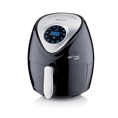 Immagine del prodotto Ariete Airy Fryer Digital 4616, Friggitrice ad Aria 3,5 Litri, Timer da 60 Minuti, LCD e Touchscreen con 7 Modalità di Cottura, Temperatura Massima 200° C, 1300W, Nero