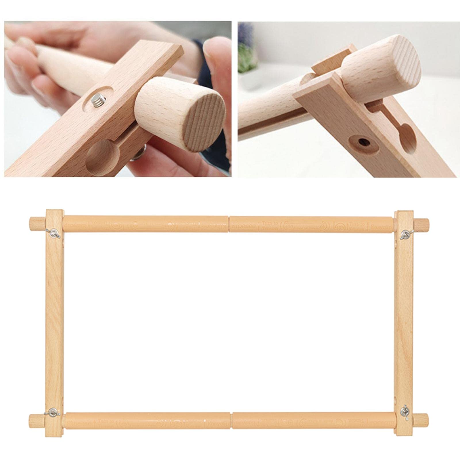 Legno di faggio Arazzo Scorrimento Universale Ricamo Ricamo Supporto per Telaio Punto Croce Artigianato Fai da Te Quilting Hoop per la Pittura su Seta