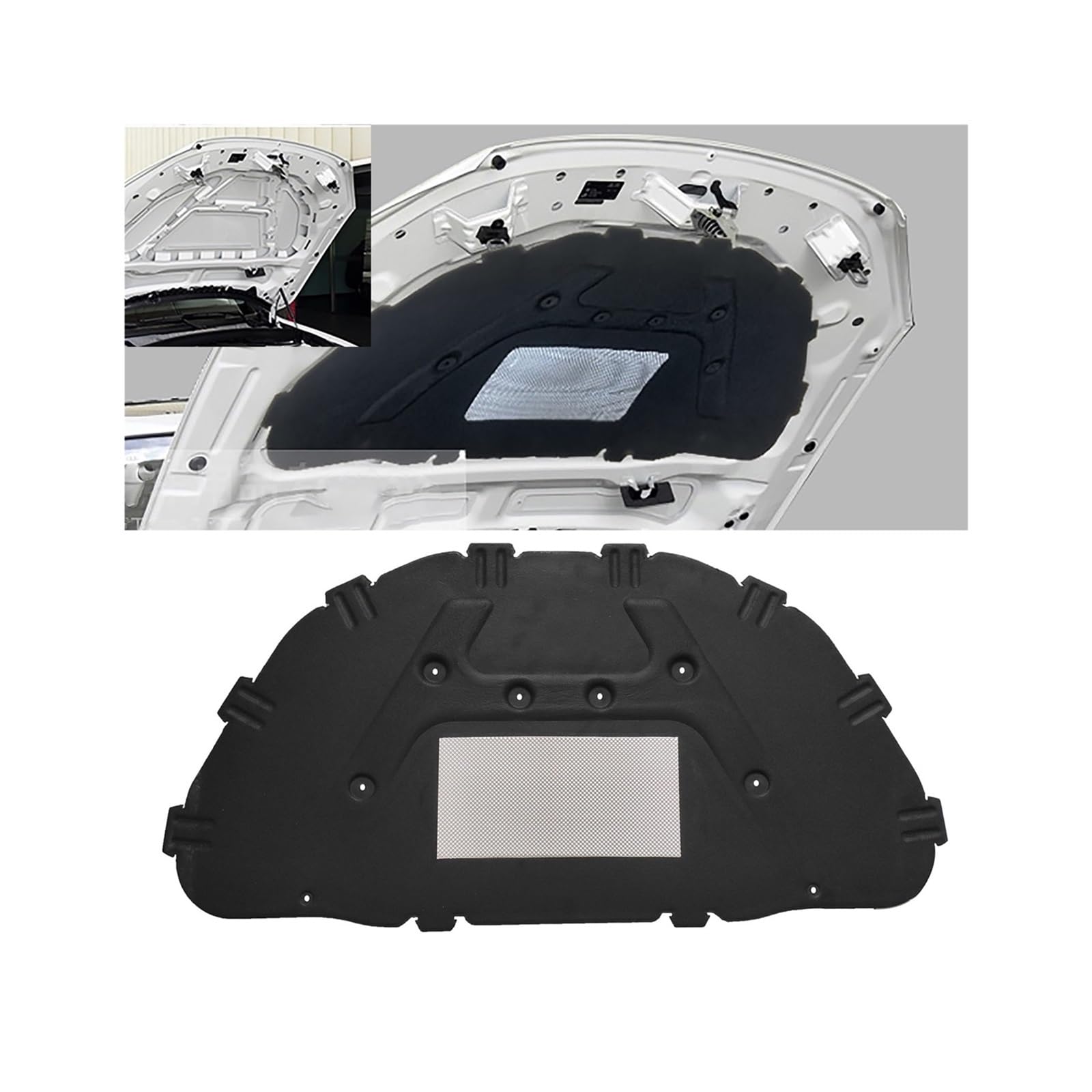 Wuqqxxqcm One Color Car Front Hood Engine Sound Heat Insulation Pad Thermal Heat Insulation Pad Mat Compatible For Bmw X1 E84 2010-2015