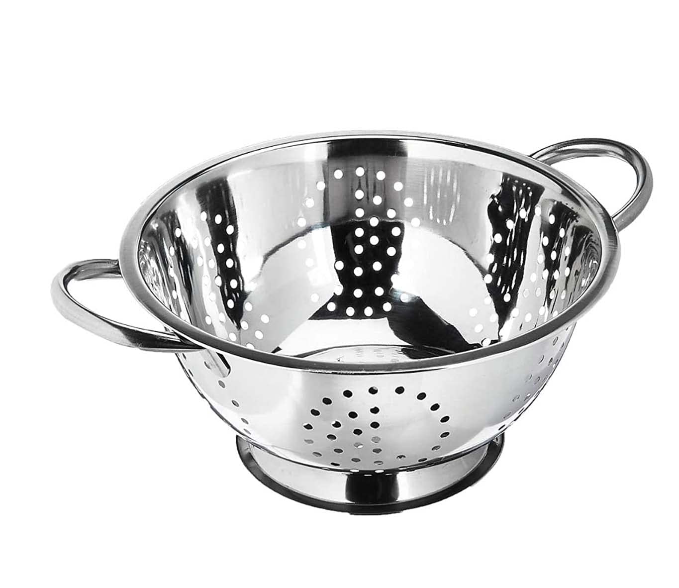 ERcial® Stainless Steel Colander | Strainer | Sieve with Pudding (26 CM) (B0BYXRZLH8) Amazon Price History, Amazon Price Tracker