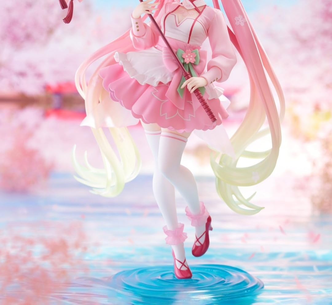 3個まとめ売り　タイクレ限定　桜ミクamp＋　桜ドレスver. 桜ミク AMP+フィギュア～桜ドレスver.～｜株式会社タイトー
