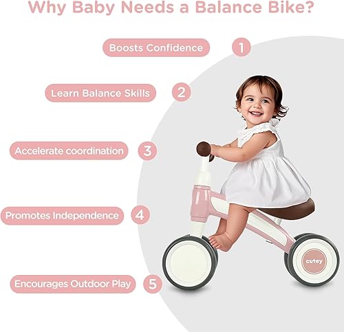 Miniatura 2 de Baby Walker Bicicleta de equilibrio para niños de 12 a 36 meses, bicicletas de equilibrio para niños y niñas de 1 año, primera bicicleta preescolar