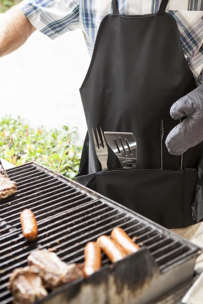 Picnic Time NFL Barbacoa Delantal Bolso Pro, Pittsburgh Steelers