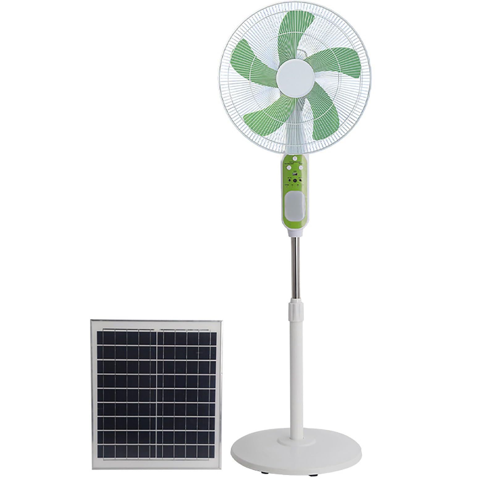 JKJZSALJ Floor Fan,Bedroom Fan/Rechargeable Fans,Camping Fan,Cooling Fans,Pedestal Solar Fan,Solar Panels,3 Wind Speeds To Meet A Variety Of Use Requirements,16In