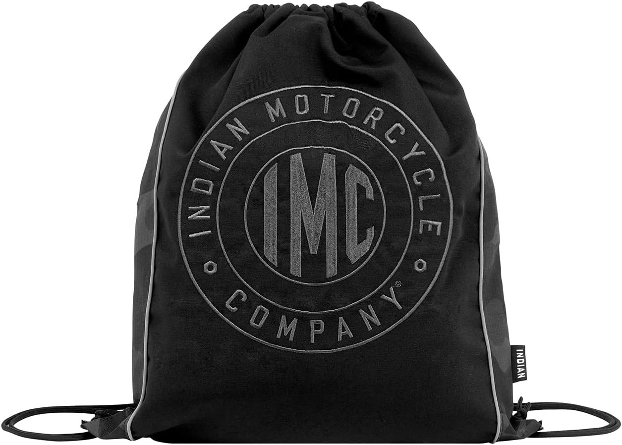Indian Motorcycle Camo Drawstring Bag, Black - 2833209,Black
