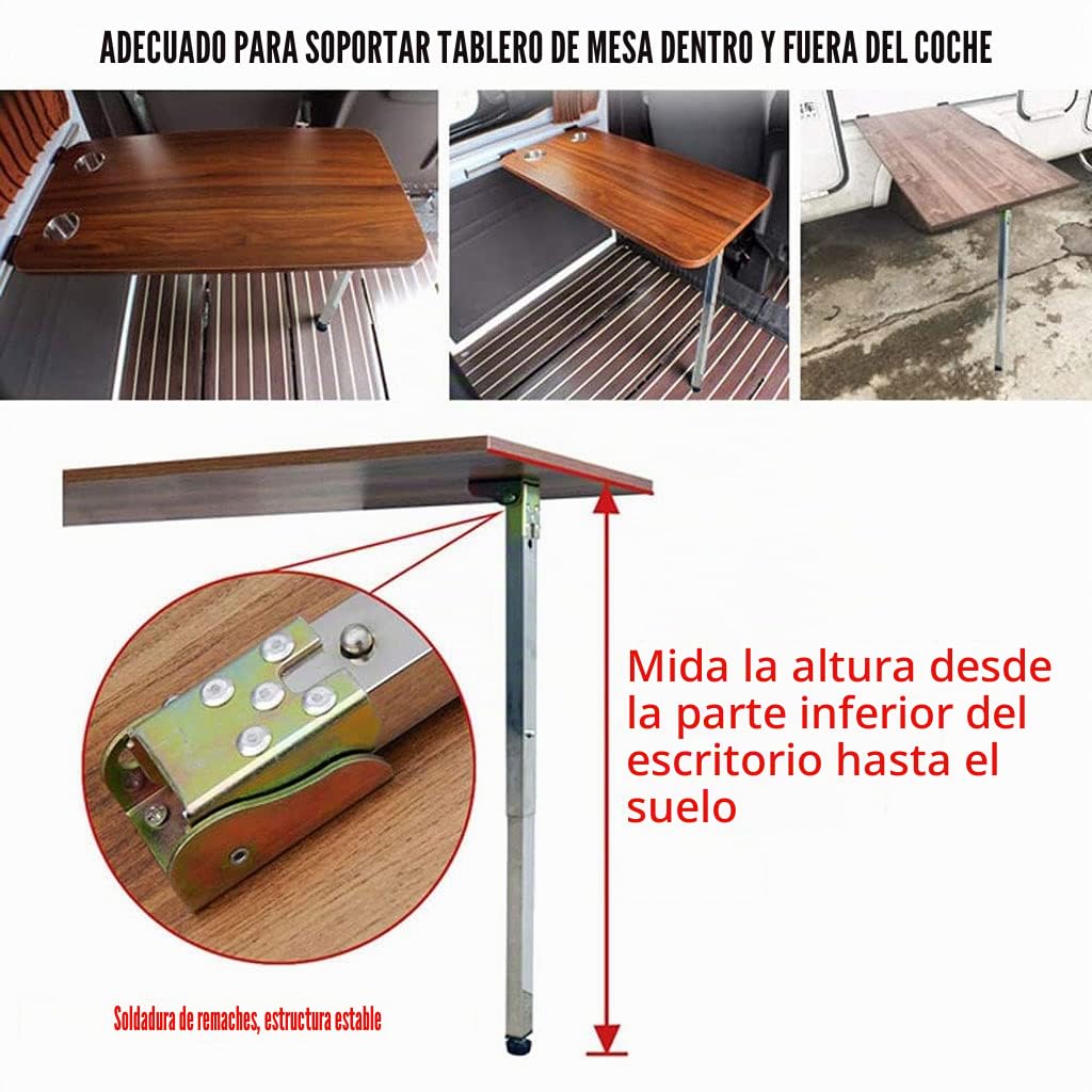 WANLI Patas De Mesa Telescópicas Plegables De Acero Inoxidable, Altura Ajustable, Mesa De Comedor, Pies Protectores, Silver, 1 Unid, 100cm/39.3in