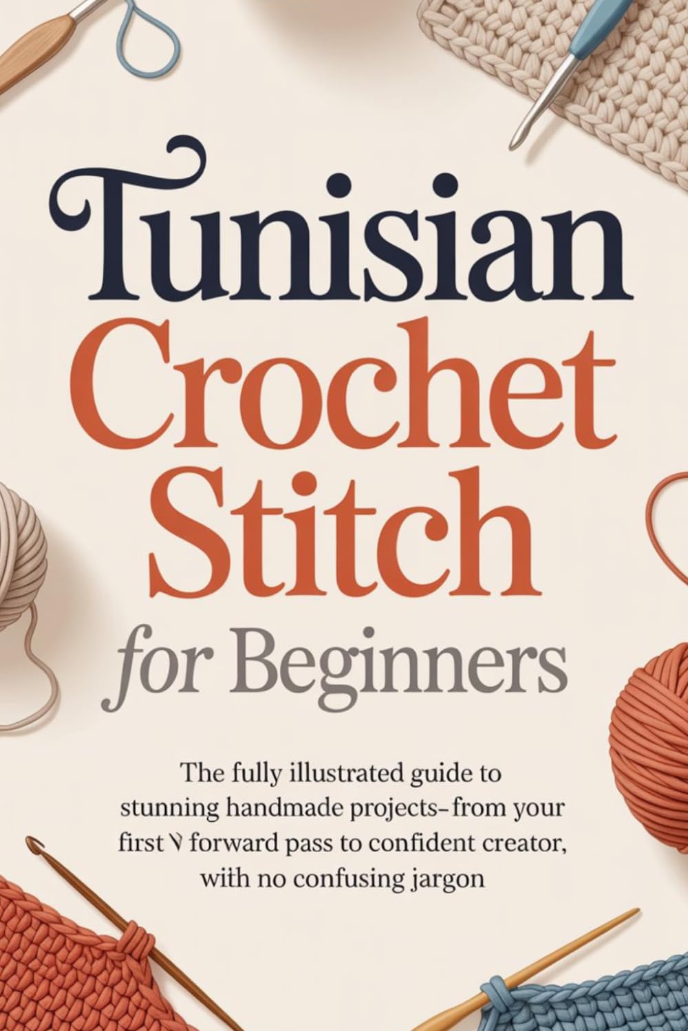 Tunisian Crochet Stitch for Beginners: The Fully Illustrated Guide to Stunning Handmade Projects-From Your First Forward Pass to Confident Creator, with No Confusing Jargon