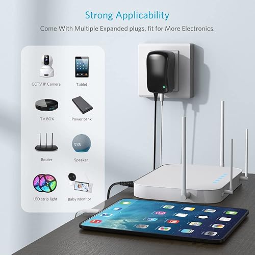 Miniatura 6 de Belker 41W Universal 6V 9V 12V 15V 18V 20V 24V AC DC Adaptador Fuente de alimentación para electrónica doméstica Router Teléfono inteligente Mp3