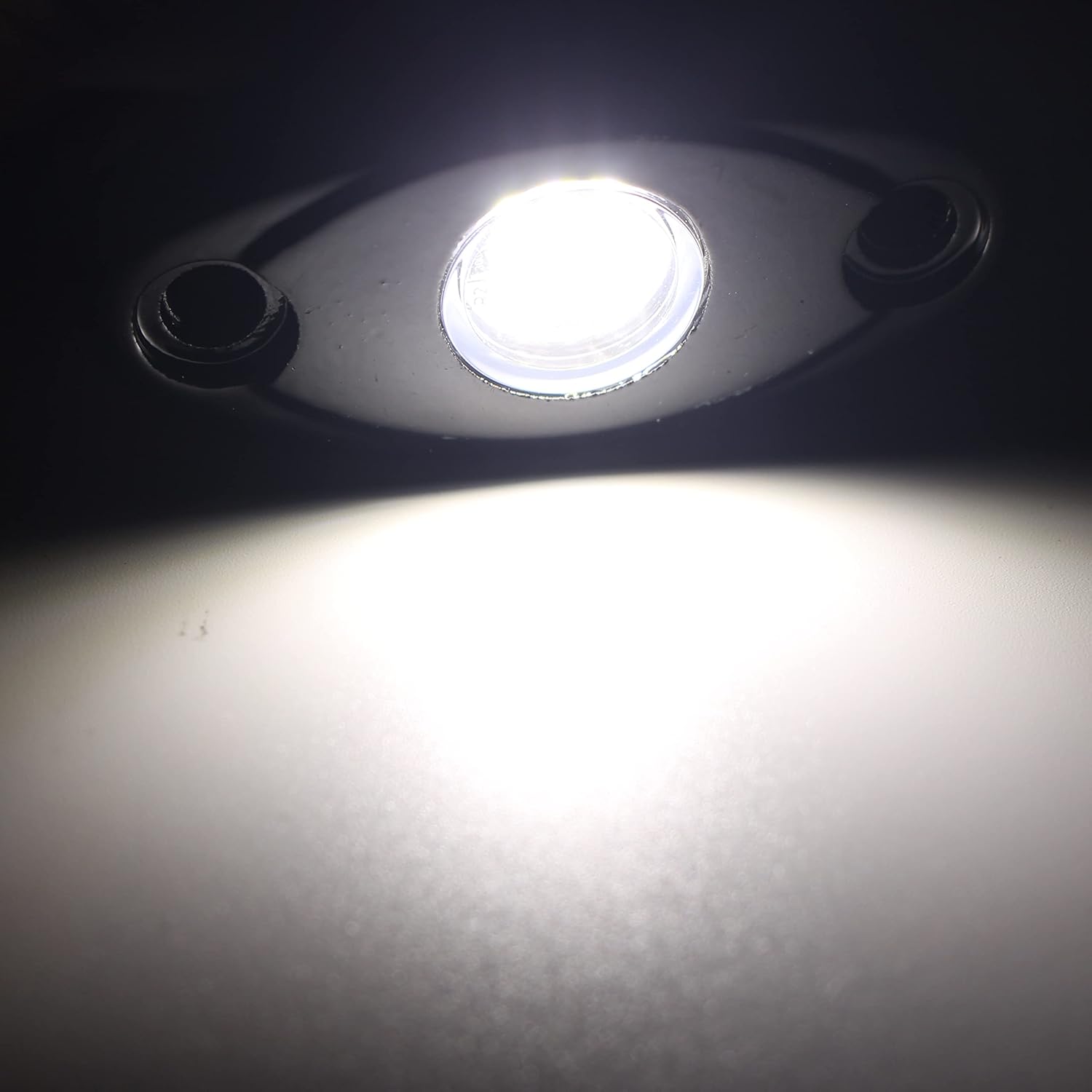 12 Pods White led Rock Lights Waterproof IP 68 for Car SUV Underglow Lights Neon Trail Rig Lamp Lighting for Truck Motorcycle ATV UTV (White)