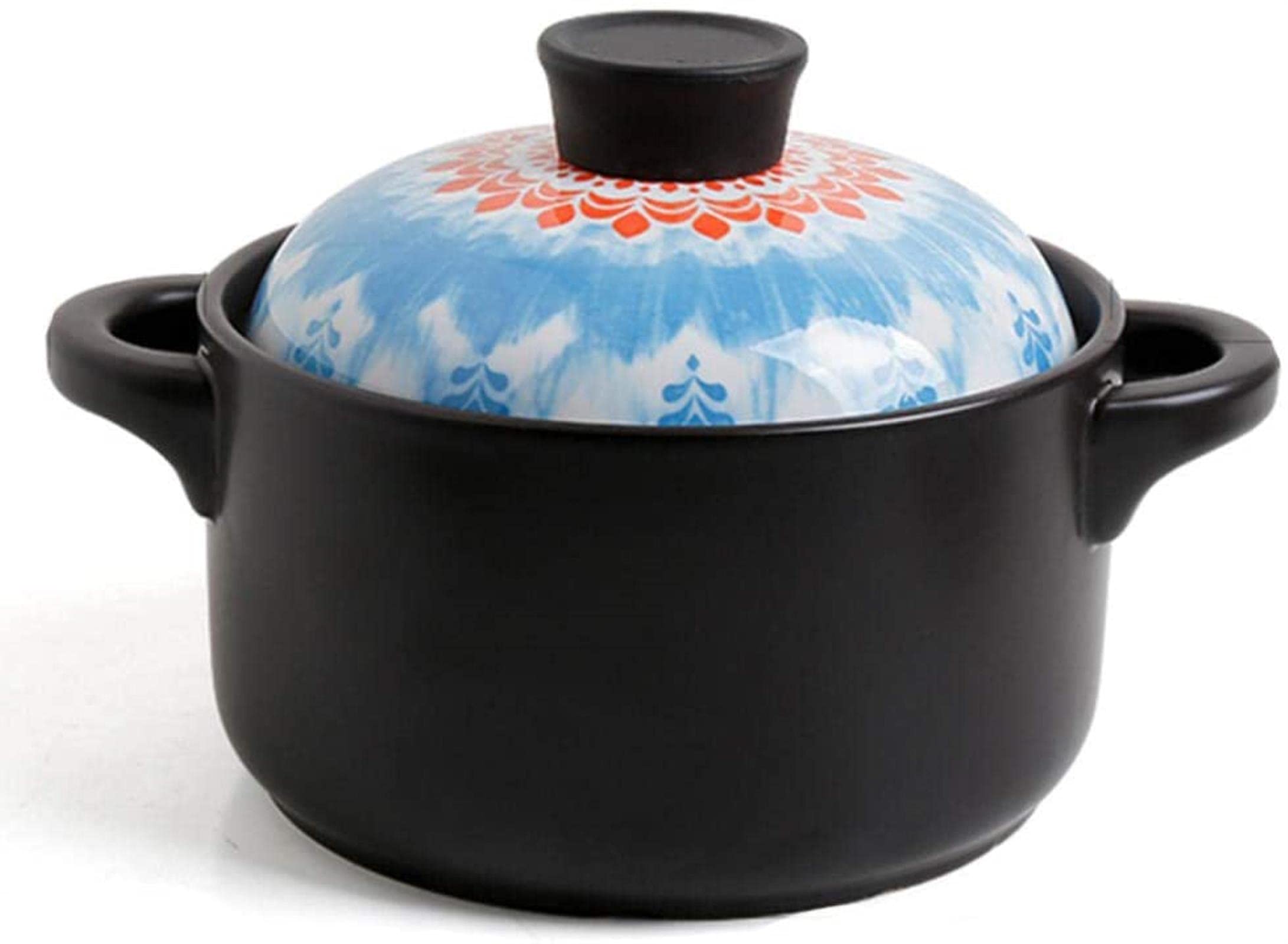 Casseruola in Argilla Pentola in Terracotta Pentola in Terracotta Casseruola in Ceramica Stufato ad Alta Temperatura-2