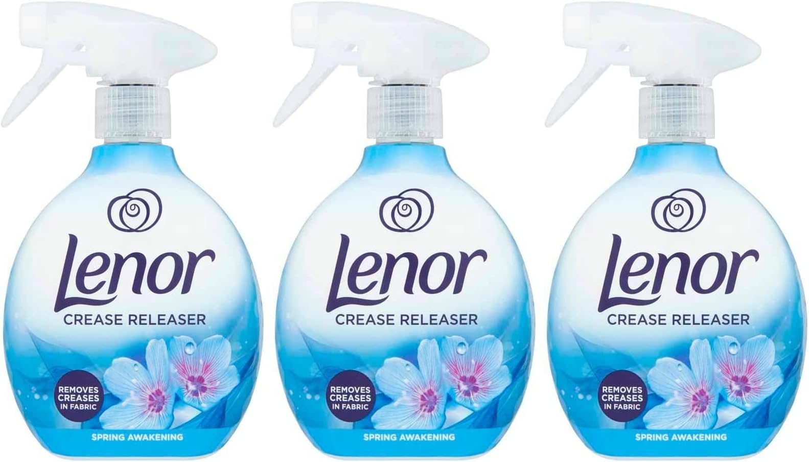 Crease Releaser Spray Removes Creases in Fabric. Spring Awakening Scent, Package of Three, 3 x 500ml
