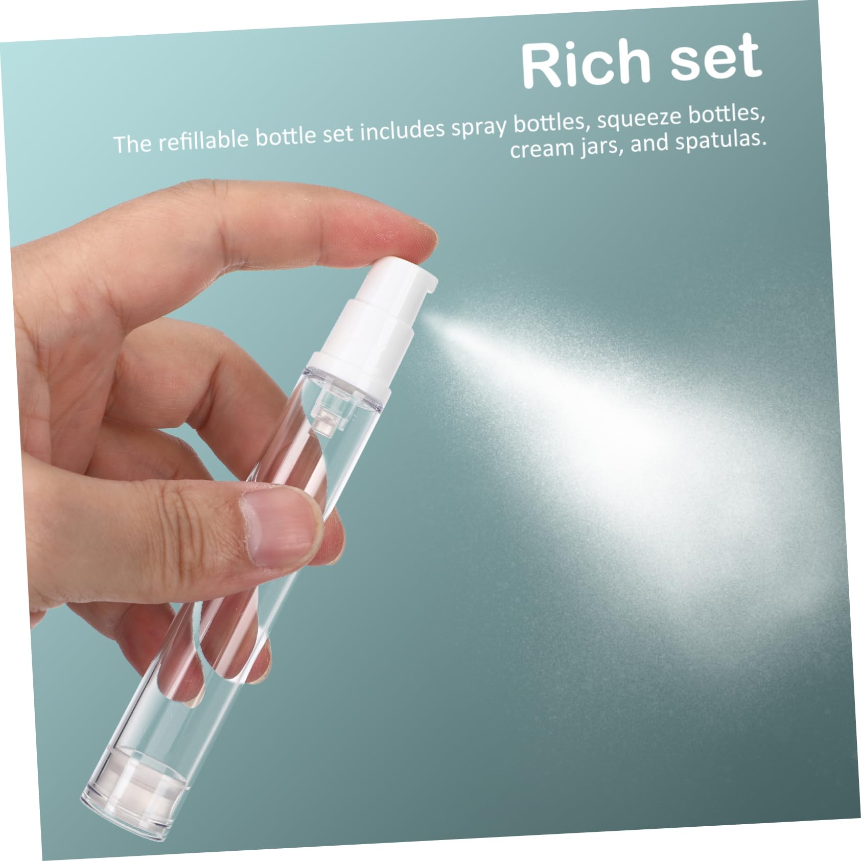 Didiseaon 4 Set Set bottiglia in silicone Set di bottiglie riutilizzabili dimensione del viaggio condizionatore bottiglia da viaggio bottiglie da viaggio in silicone Gel di silice