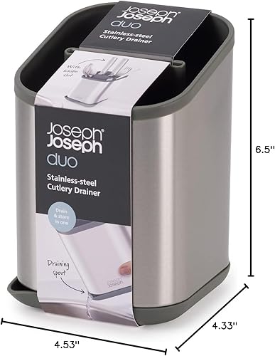 Miniatura 7 de Joseph Joseph Duo - Escurridor de cubiertos de acero inoxidable