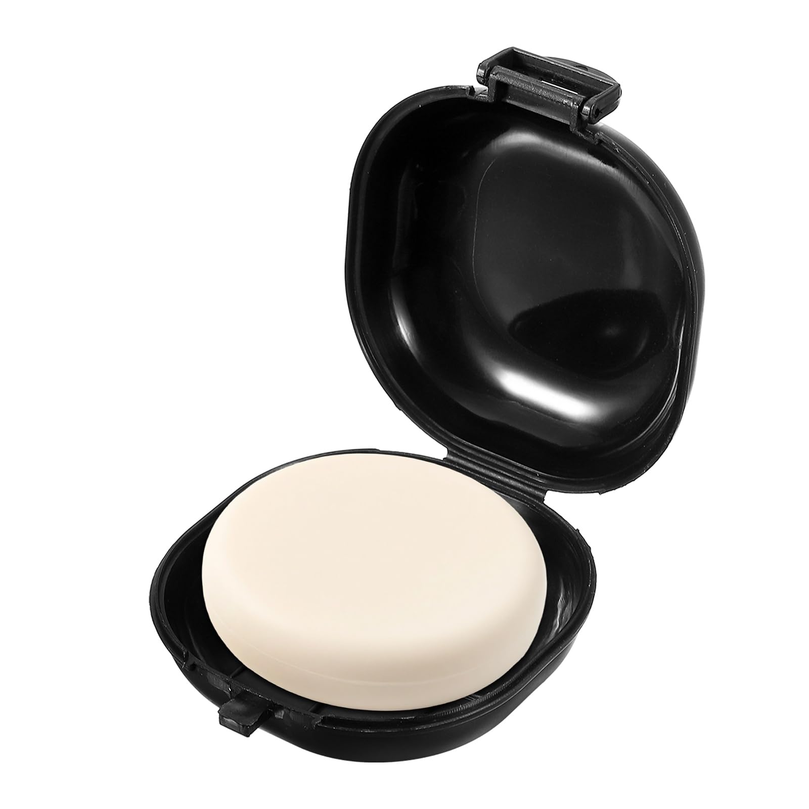 sourcing map Soap Dishes Holder Case with Lid for Black