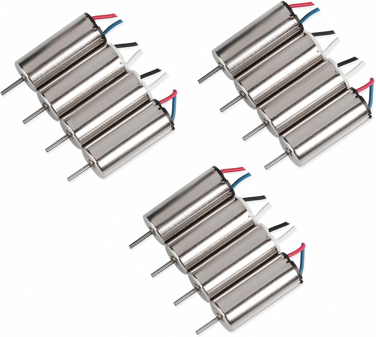 3 Sets 7x16mm Motor 19000KV Brushed Motors with Jst1.25 Connector for Micro FPV Tiny Whoop Beta65S Frame and Eachine E011 Frame