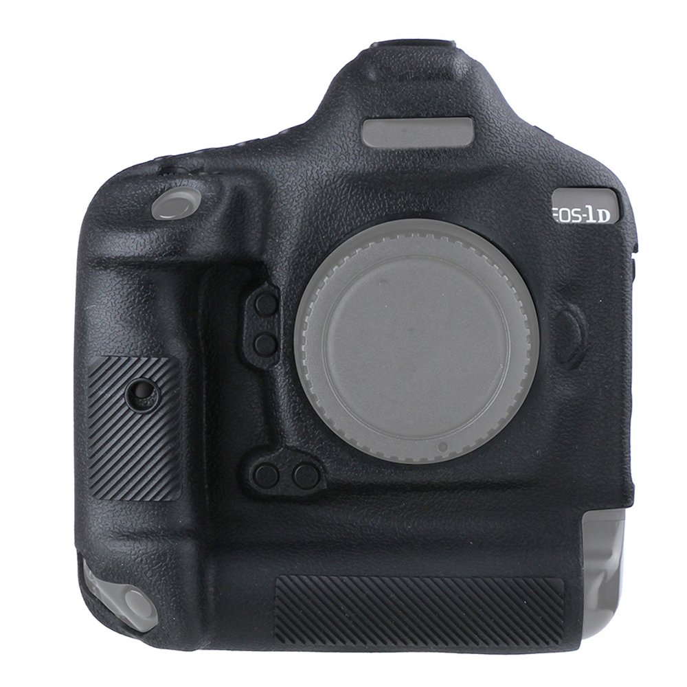 Market&YCY Custodia protettiva in silicone per fotocamera protettiva della fotocamera professionale, Per Canon 1DX II - Nero