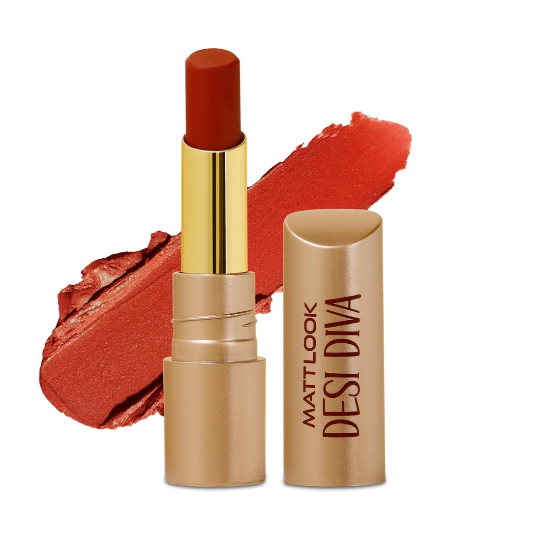 MATT LOOK Desi Diva HD Matte Lipstick for women, Long-Lasting with Hydrating Formula with Hyaluronic Acid, One-Swipe application & Lightweight formula, Autumn Maroon – 3.8gm (Pack of 1)-image-12