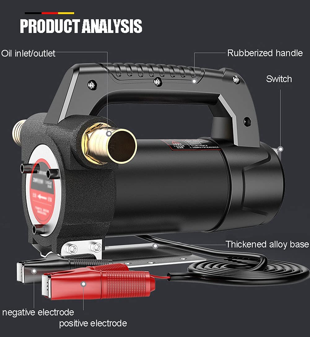 Pompa Per Olio Diesel 12V 160W Portatile - Aspirazione E Travaso Liquidi Fino A 40 LT/MIN - Foto 5