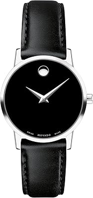 Movado Museum Classic Womens Watch - Swiss Quartz Movement, Calfskin Strap - 3 ATM Water Resistance - Luxury Fashion Timepiece for Her - 28mm