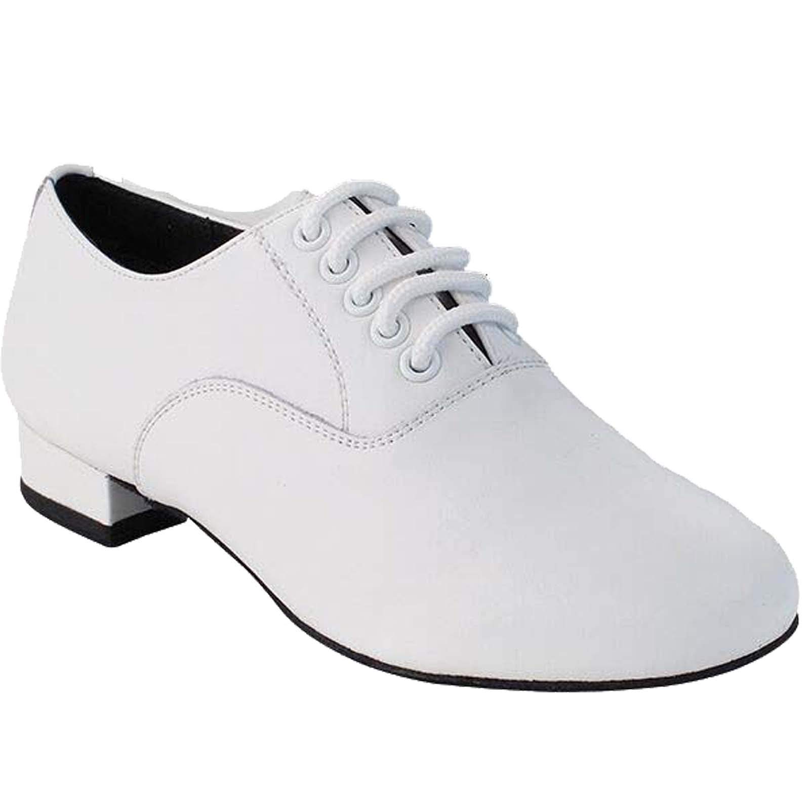 Very Fine Men's Ballroom Salsa Latin Dance Shoes C919101BBX Dance Shoes (Bundle of 5), White Leather 12.5 M US Heel 1 Inch