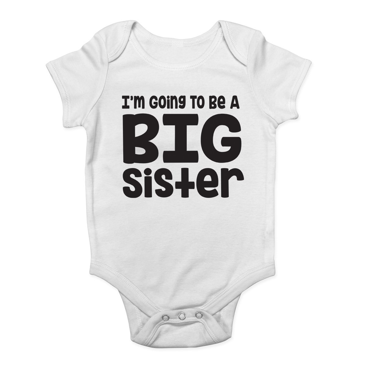 I'm Going to be a Big Sister Cute Baby Vest Bodysuit White