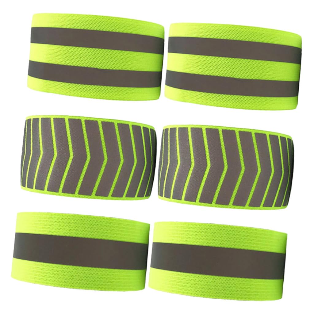 SUPVOX Muñequera Reflectante Brazalete Reflectante Fluorescente Led Batidor De Automatico Sin Manija Instante Pulseras Reflectantes Pulseras Fluorescentes Green