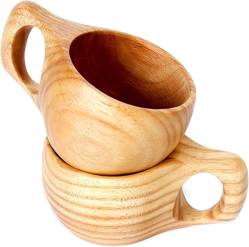 Miniatura 6 de Bamber Taza de café de madera de la novedad de las tazas reutilizables decorativas de la taza de