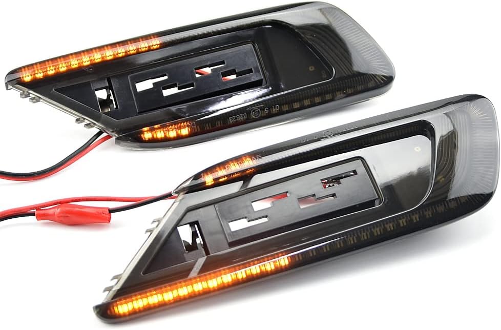 2pcs Dynamic Sequential LED Side Fender Marker Light Lamp Indicator Compatible with Mini Cooper F54 Clubman 2015-2021