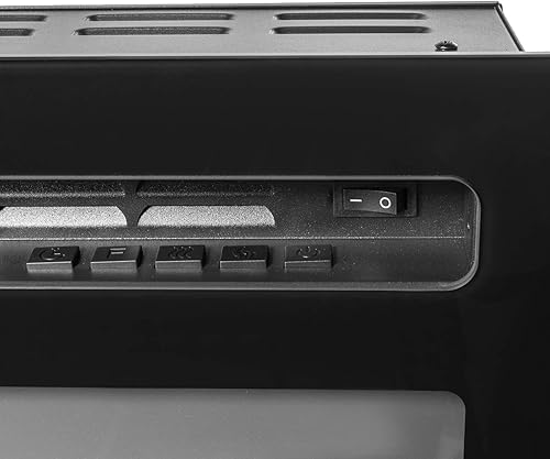 Miniatura 10 de XtremepowerUS Inserto de chimenea eléctrica empotrada con control remoto de 50 pulgadas y 1500 W montado en la pared empotrado multicolor calentador