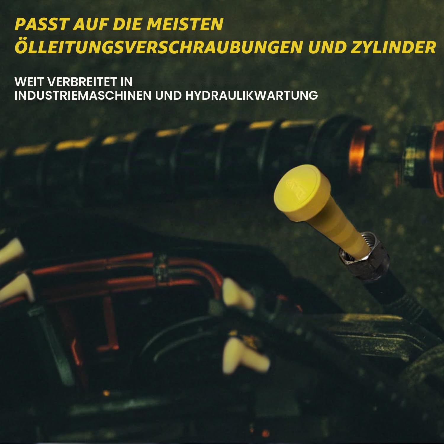 Hydraulik Öl Service Stopfen, Universal Verschlüsse Gummistopfen für Schläuch, Hydraulikschläuchen, Ölleitungen, Rohrleitungen, Bewässerung, Landmaschinen, Verhinderung von Lecks, 1-42mm