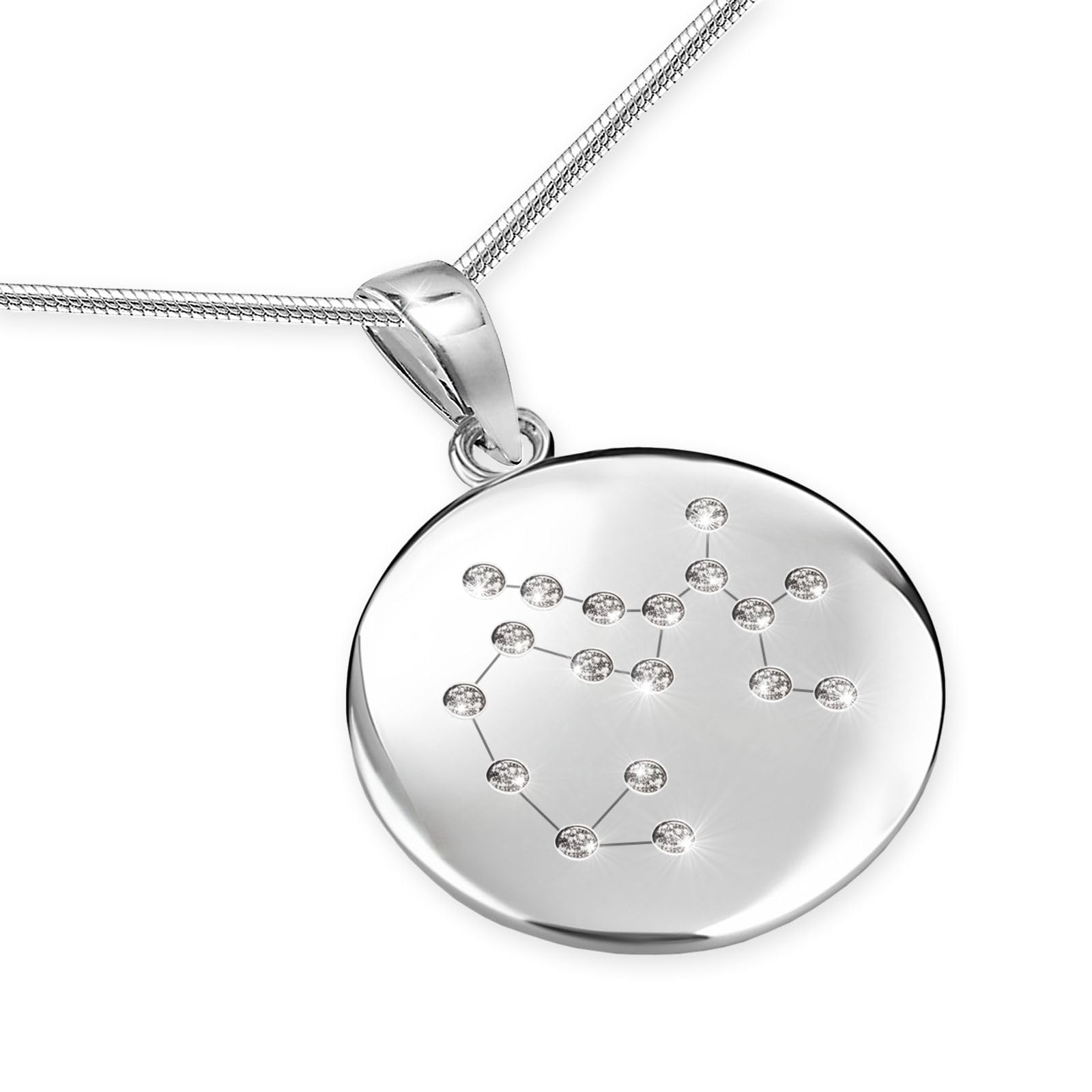 LILLY MARIE Cadena de plata 925 con colgante personalizable para mujer, regalo para mujer, Navidad, cumpleaños, día de San Valentín