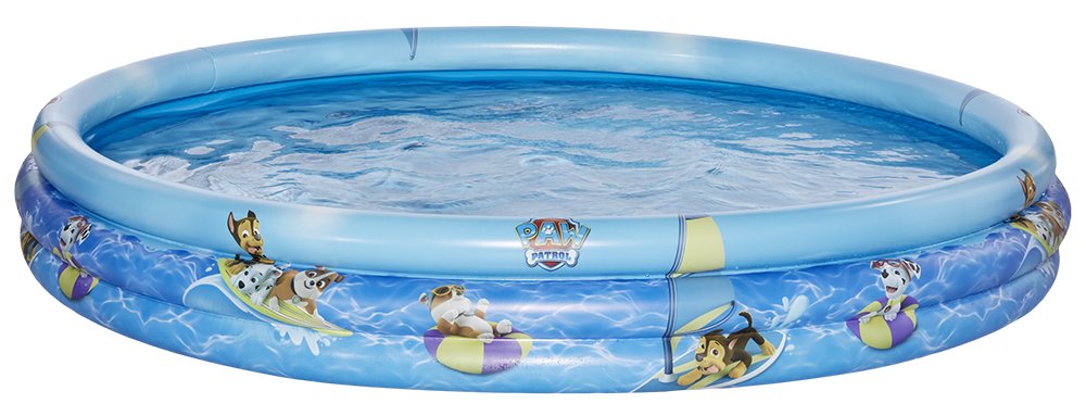Happy People-16322 Ja Piscina de 3 Anillos de Paw Patrol 150 x 25 cm, Color carbón (16322)