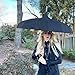 Gothic Black Pagoda Umbrella - Perfect For Rain Or Shine, Ideal For Vampires, Gothic Enthusiasts, And Lovers Of Unique Style