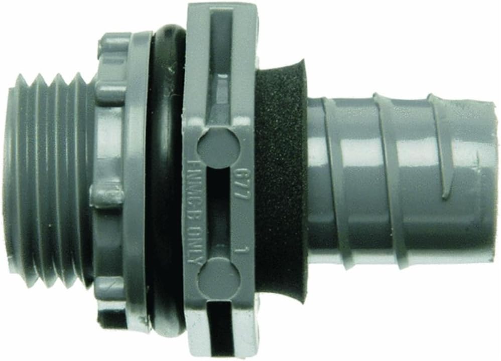 Thomas & Betts LN43DA-CTN 1/2-Inch Straight Non-Metallic Liquid Tight Connector - Quantity 30