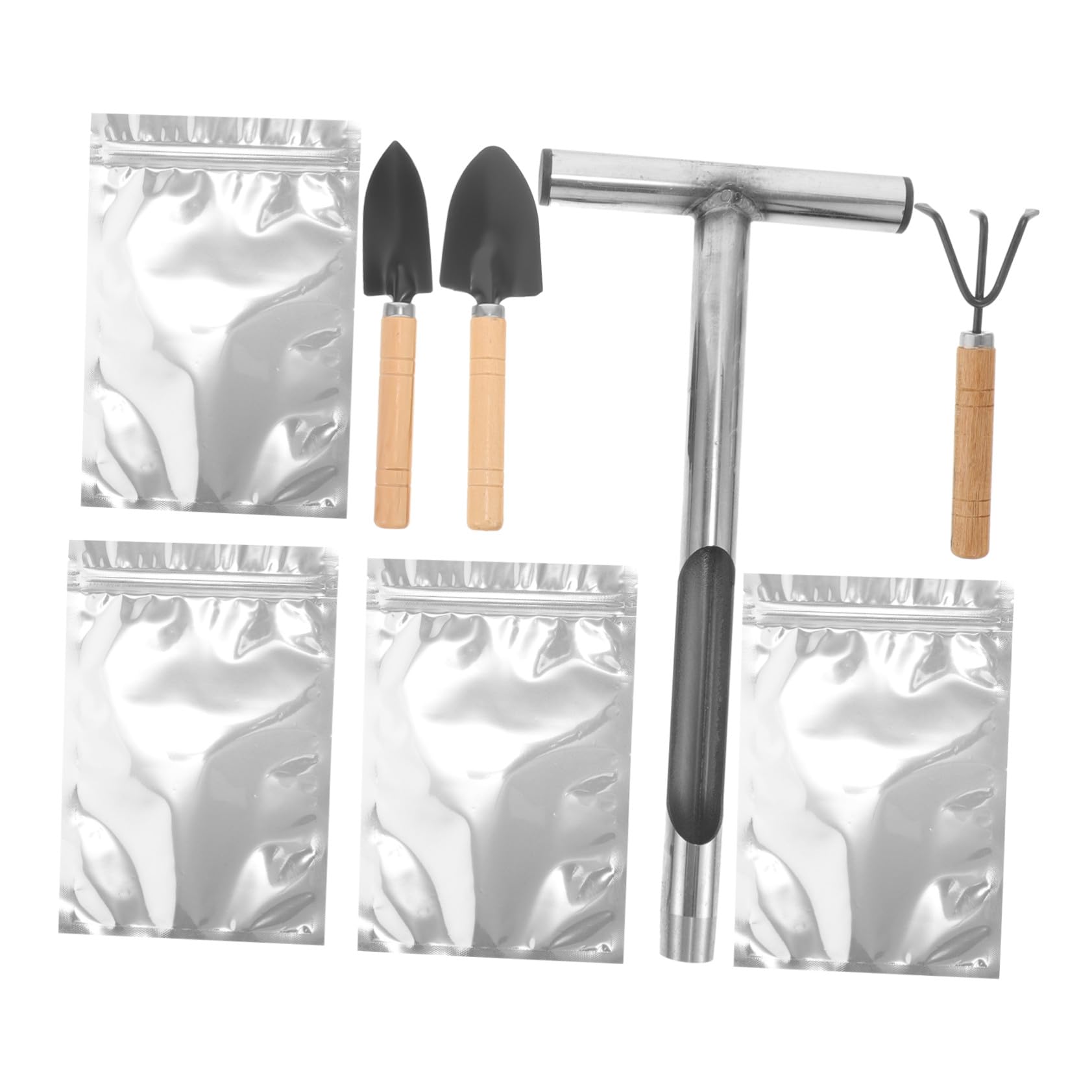 SHINEOFI Bodenprobensonde aus Edelstahl, Ergonomisch, Zeitsparend, Silber