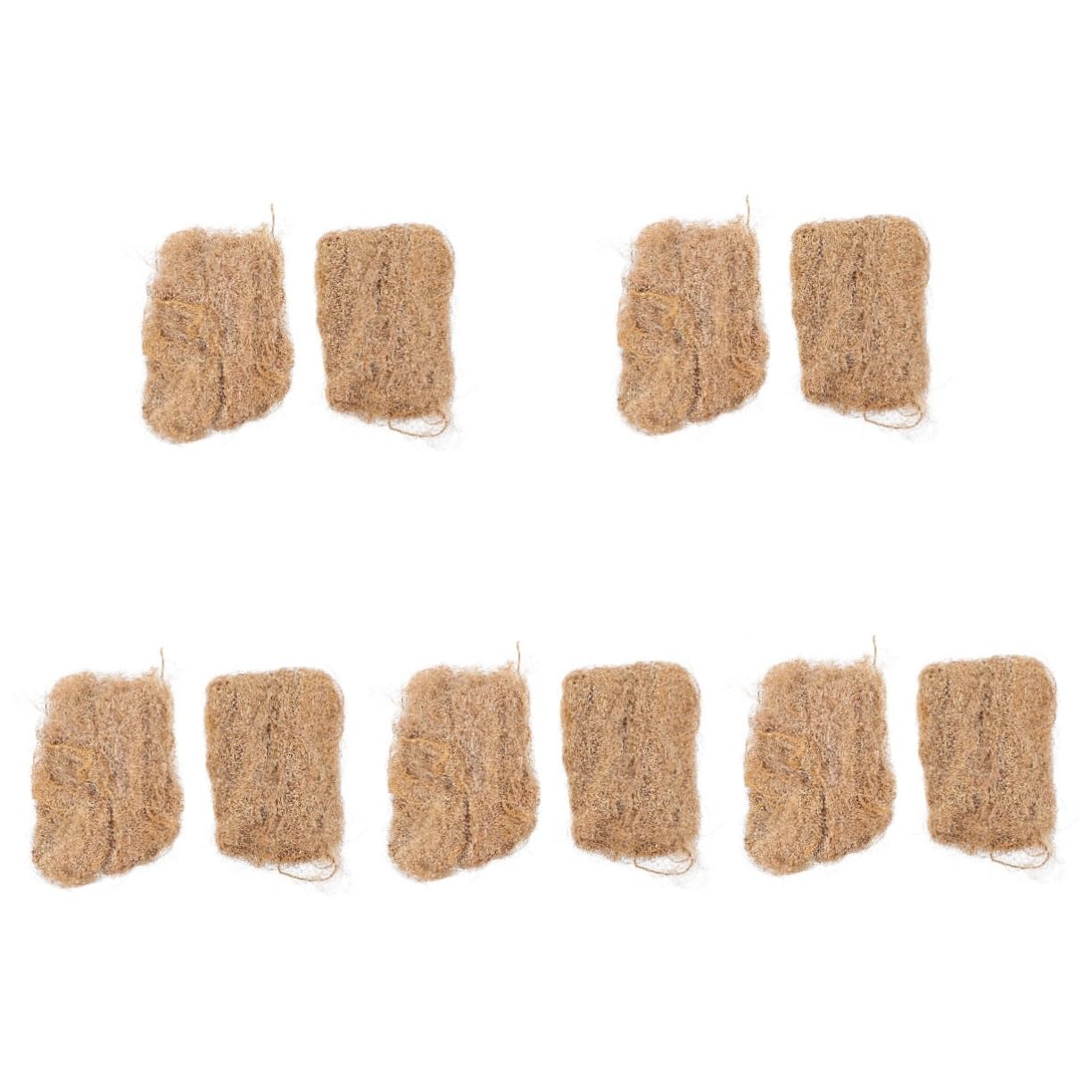 YARNOW 5sets Instant Combustion Fire Starter Tool Jute Silk Camping Accessory for Barbecue Grilling Emergency Situations 2packs*5