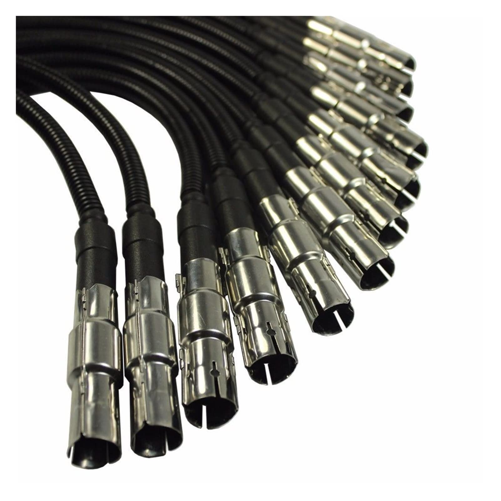 Conjunto de alambre de alambre de la bujía de 12pcs Cable de encendido compatible for Mercedes compatible for la clase E e E-Class Benz Ml SLK 320 350 DXY88 1121500218 Kit de cable de encen
