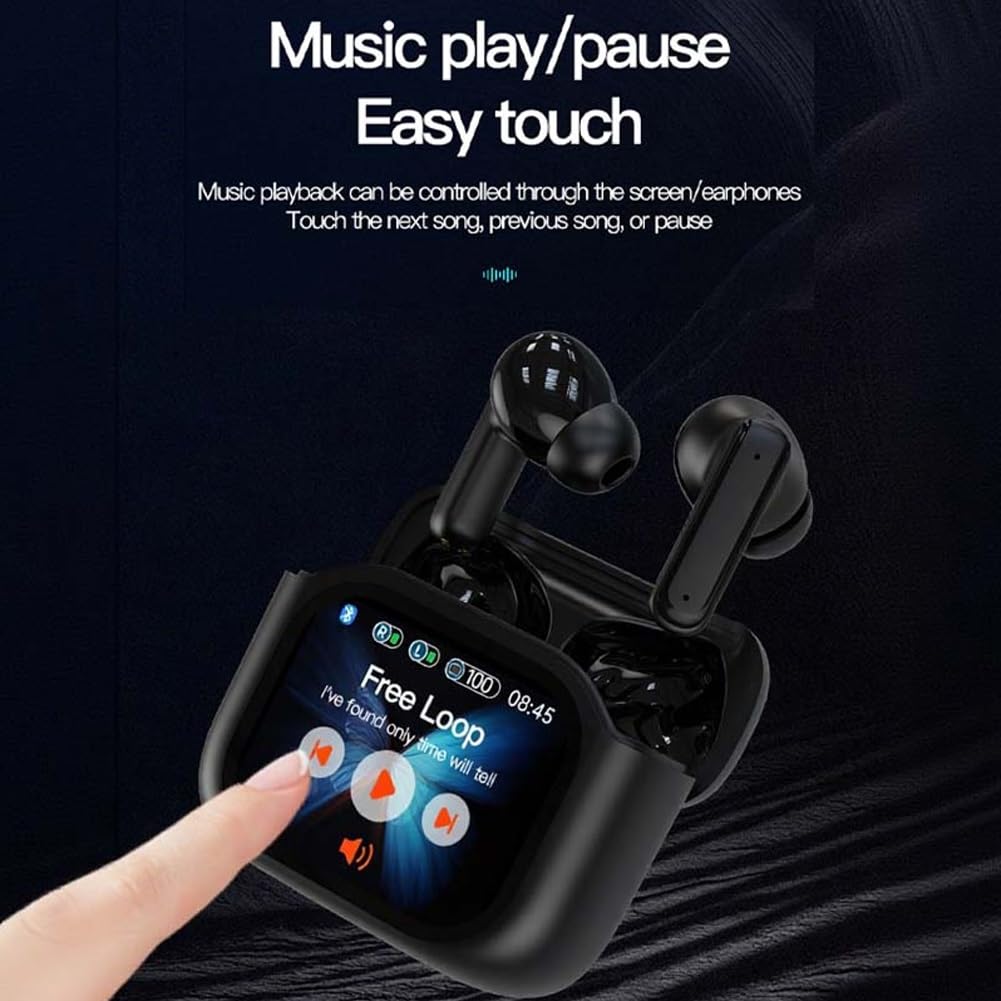 Auricolari Per Traduzione, Auricolari Compatti Con Controllo Touch E Suono Chiaro, Traduzione Linguistica Con Intelligenza Artificiale, Tempo Reale Di 144 Lingue(Black+White)