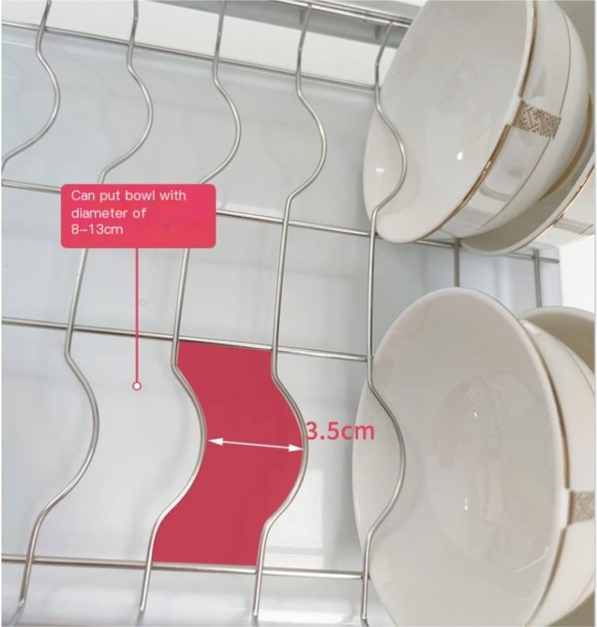 Escurridor de Platos de Cocina de 3 Capas, escurridor de Platos de Acero Inoxidable 304, escurridor de Platos de Cocina, escurridor Cromado, escurridor de Platos.