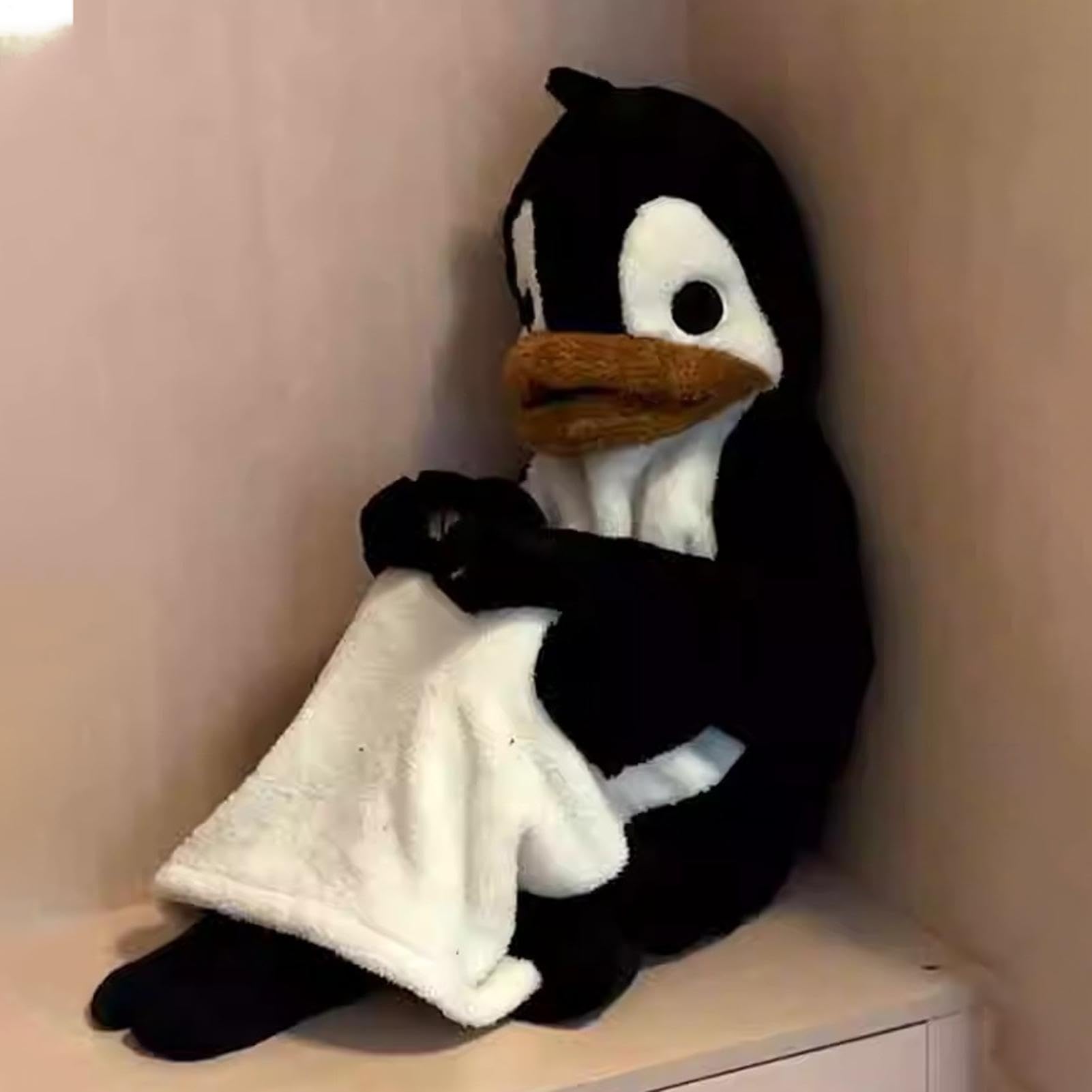 Pingwin Onesie dla Dorosłych Piankowe Przebranie Zwierzęce z Nogawkami