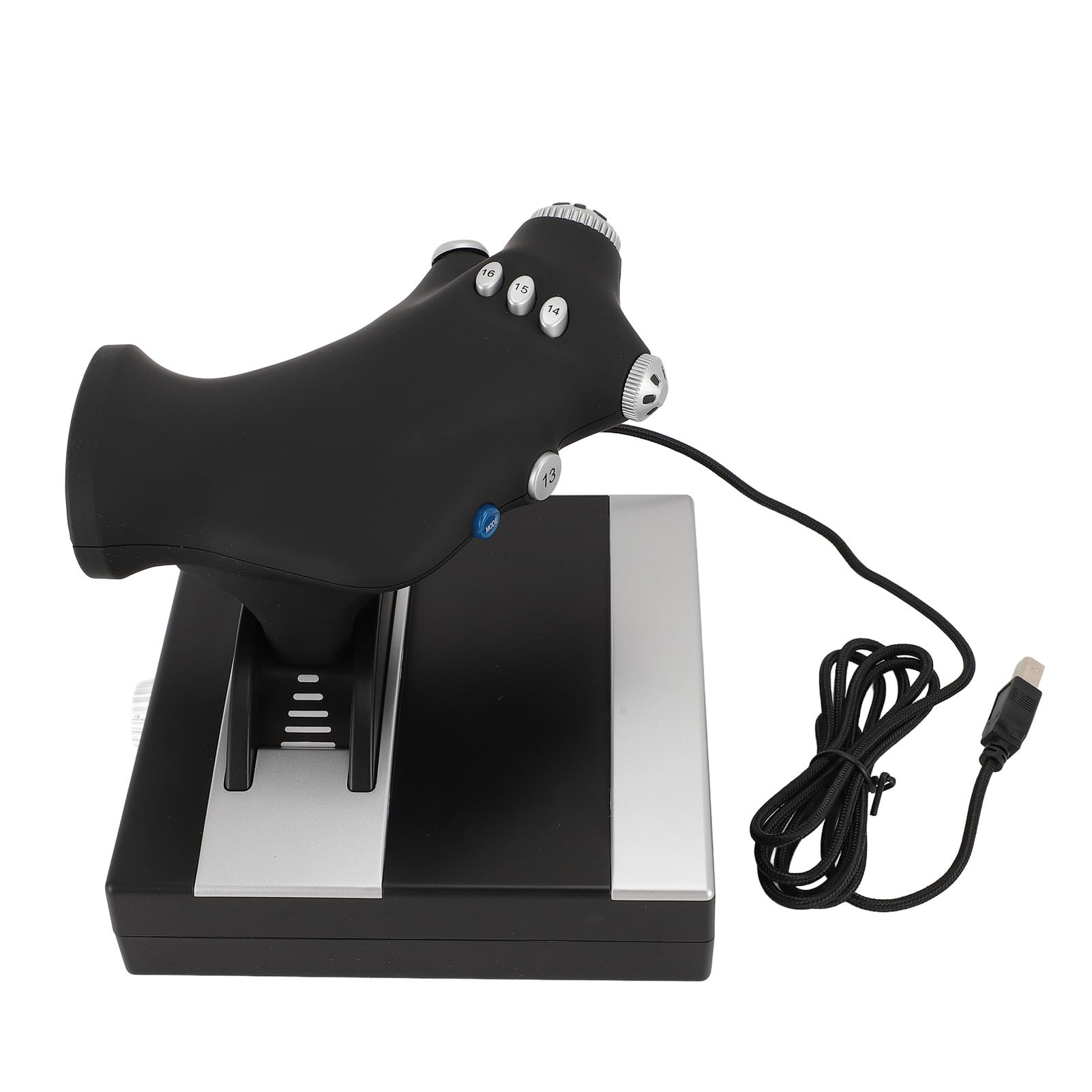 SENECESLI Symulator Lotu, Sterowanie Symulatorem Lotu Symulowana Napinowy Strotle Ster 8 Way z Wibracjami na PC